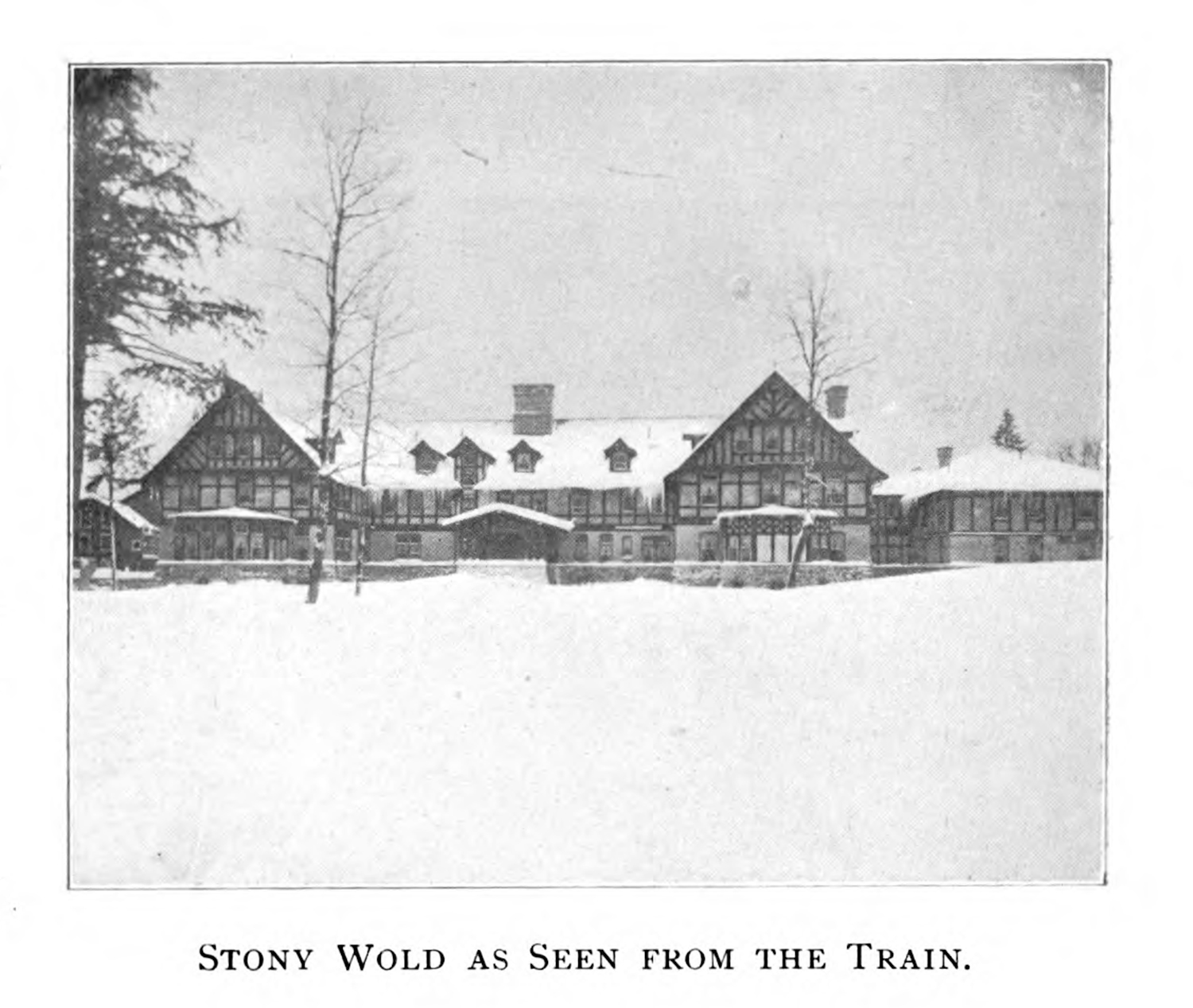 An exterior view of a sanatorium, Stony Wood.