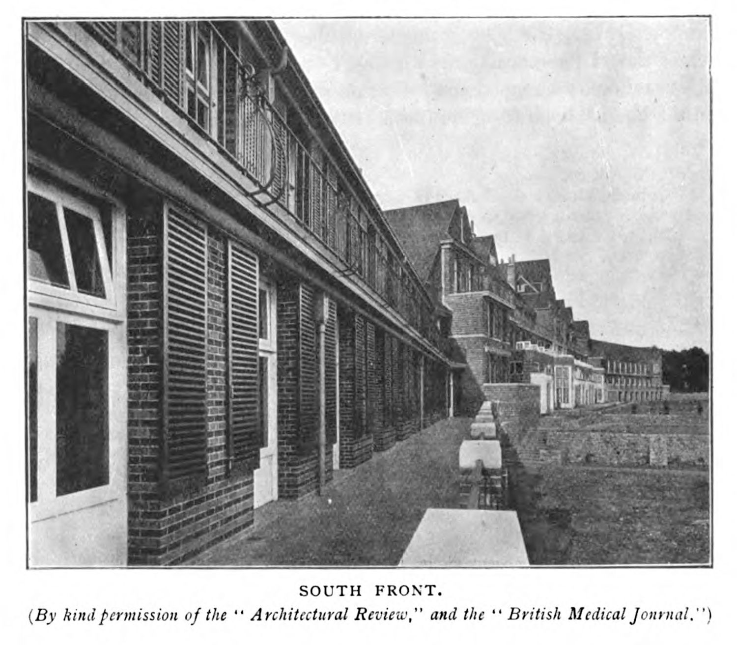 The exterior of the King Edward VII Sanatorium.